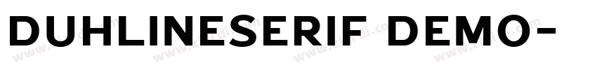 DuhlineSerif Demo字体转换